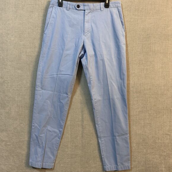 Brooks Brothers Other - Brooks Brothers Milano Mens Chino Pants Straight Sky Blue Preppy 33x34 Pockets